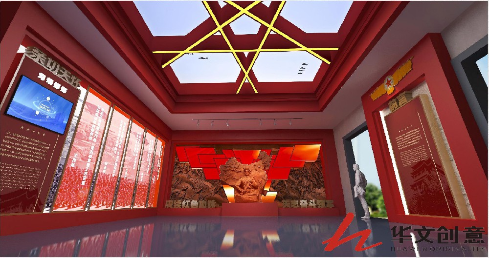 部队展厅设计_展厅效果图_展厅图片